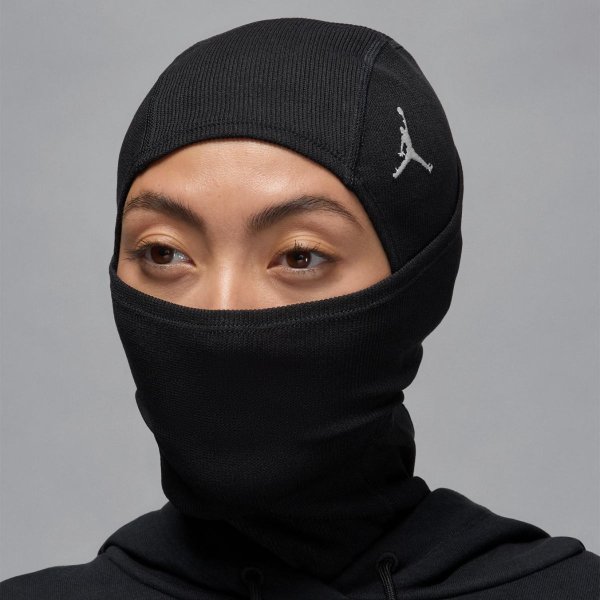 Балаклава JORDAN FLIGHT WARM RIB KNIT HOOD BLACK/WHITE OSFM