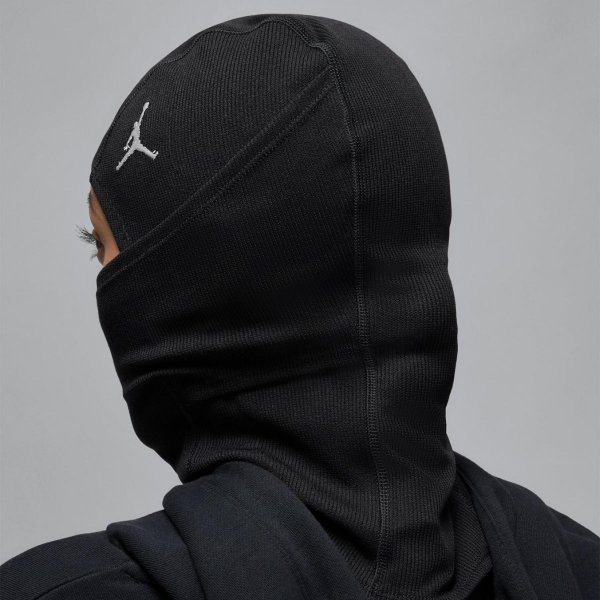 Балаклава JORDAN FLIGHT WARM RIB KNIT HOOD BLACK/WHITE OSFM