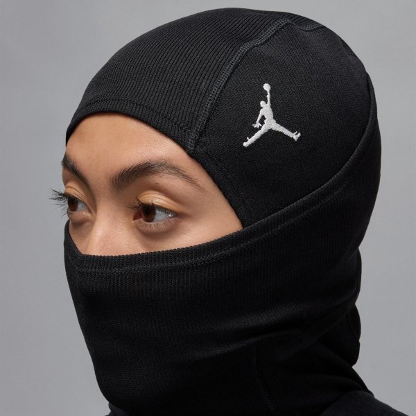 Балаклава JORDAN FLIGHT WARM RIB KNIT HOOD BLACK/WHITE OSFM