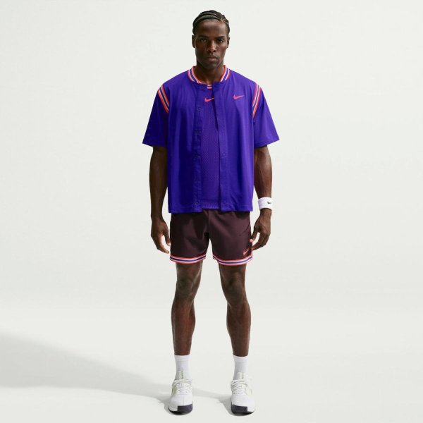 Мужская футболка NIKE COURT SLAM DRI-FIT BUTTON-UP TOP NY