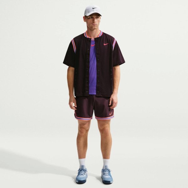 Мужская футболка NIKE COURT SLAM DRI-FIT BUTTON-UP TOP NY