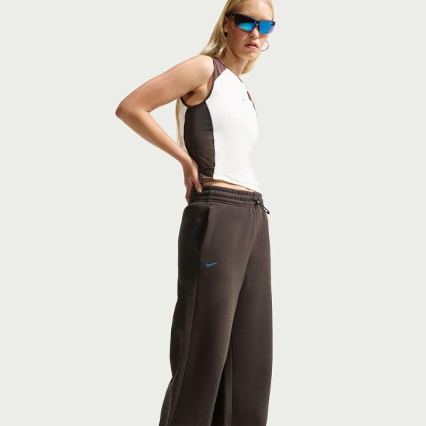 Женские брюки NIKE SPORTSWEAR PHOENIX FLEECE SHOX HIGH-WAISTED TROUSERS
