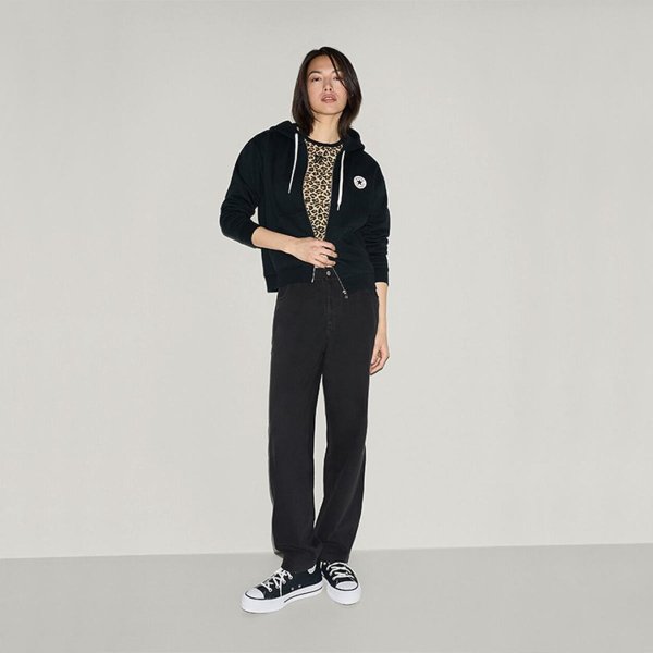 Женское худи CONVERSE SIGNATURE FULL-ZIP HOODIE