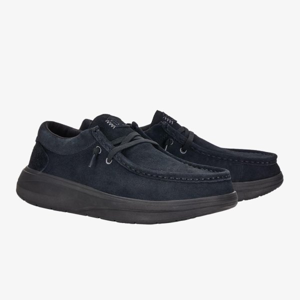 Мужские мокасины HEYDUDE WALLY COMF SUEDE BLK