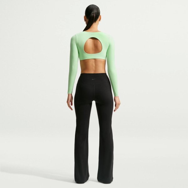 Жіночий спортивний бра-топ NIKE ZENVY LIGHT-SUPPORT PADDED LONG-SLEEVE SPORTS BRA