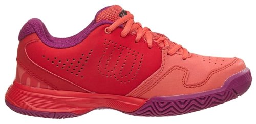 Кроссовки для тенниса Wilson jr KAOS COMP RD/CORAL/PK
