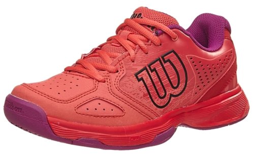 Кроссовки для тенниса Wilson jr KAOS COMP RD/CORAL/PK