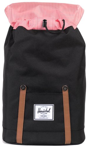 Рюкзак  Herschel Retreat Black/Tan Synthetic Leather