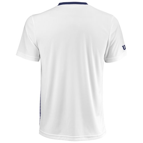 Футболка Wilson m TEAM STRIPED CREW DARK BLUE/WH SS18