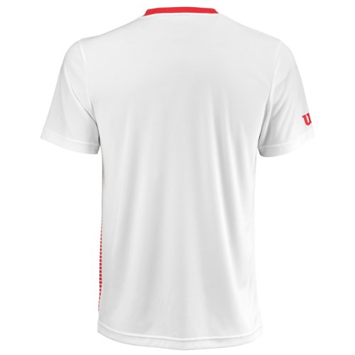 Футболка Wilson m TEAM STRIPED CREW RD/WH SS18