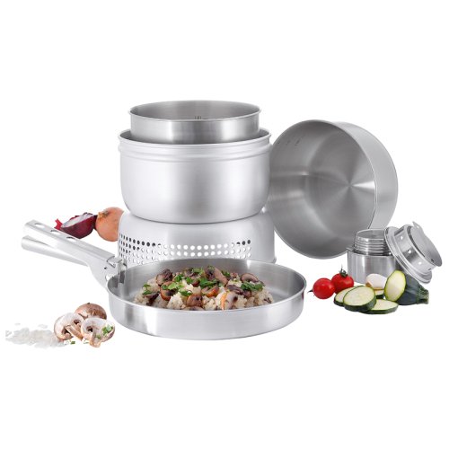 Набір посуду + спиртовий Пальник Tatonka Multi Set plus A.Burner (Silver)