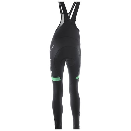 Велорейтузы зимние женские Orbea BIB LONG FLEECE L 18 Black/Green