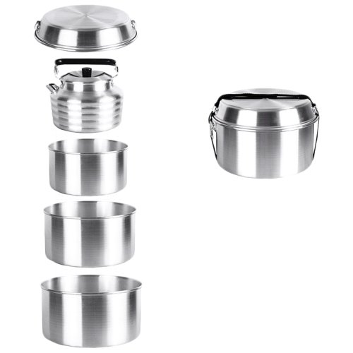 Набор посуды KingCamp CAMPER 4(KP3903) Silver