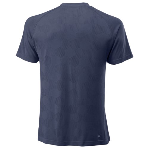 Футболка Wilson m POWER SEAMLESS HENLEY PEACOAT