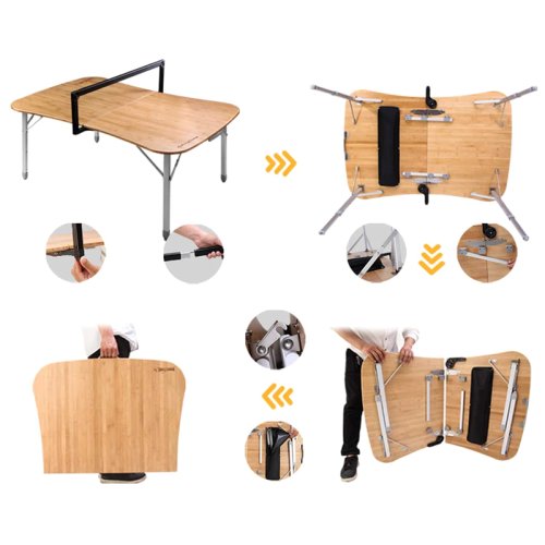 Раскладной стол KingCamp Multipurpose bamboo game table(KC1920) BAMBOO COLOR
