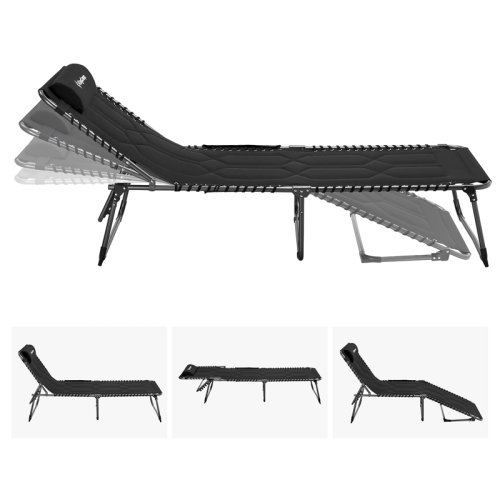 Раскладушка KingCamp Comfort Padded 3-Folding Camping Cot(KC2021) black