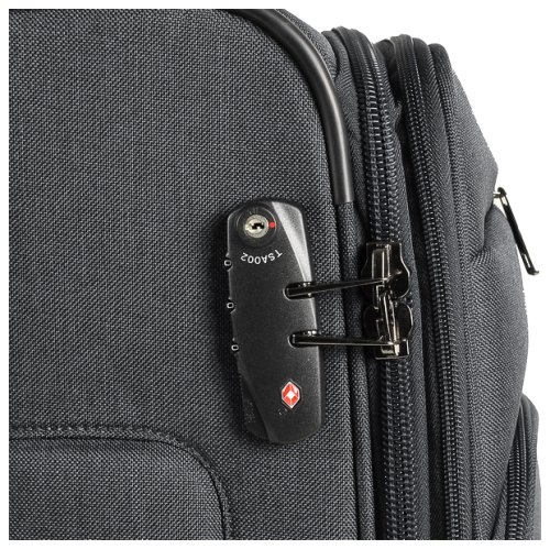 Чемодан Rock Madison (M) Black