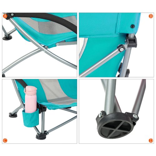 Шезлонг KingCamp beach chair(KC3841) Cyan