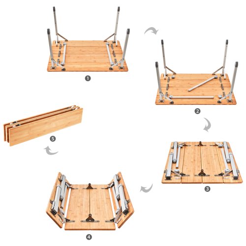 Складний стіл Atepa BAMBOO TABLE L
