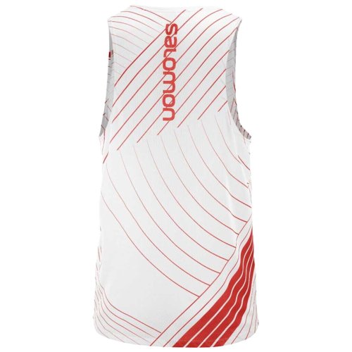 Майка Salomon SENSE AERO TANK M White/Goji Berry