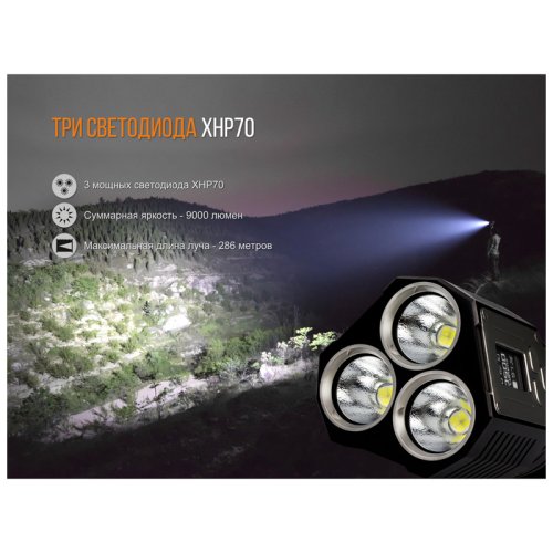 Фонарь Fenix TK72R 3 Cree XHP70