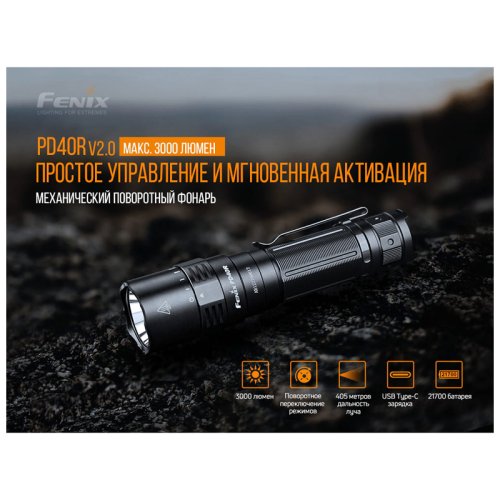Фонарь Fenix PD40R V2.0
