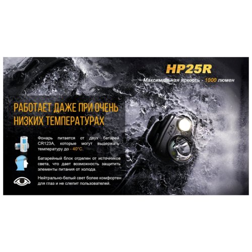 Фонарь надлобный Fenix HP25R