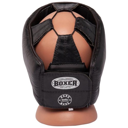 Шолом боксерський BOXER L шкіра 0,8-1 мм чорний