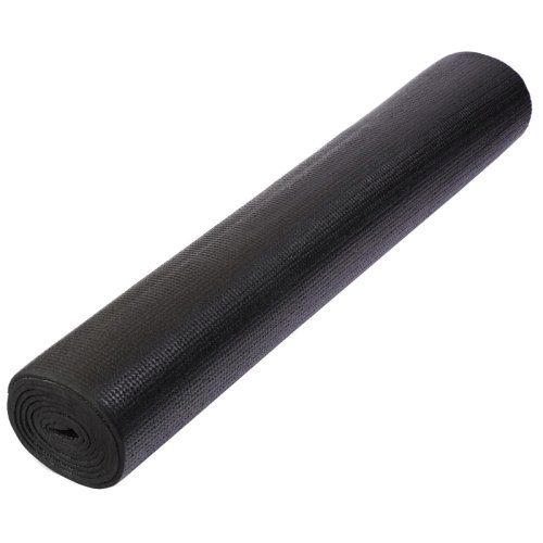 Килимок для йоги та фітнесу 1730х610х4 мм PVC цвет чорний