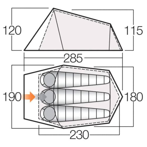 Палатка Vango Soul 300 Treetops (TERSOUL T15165)