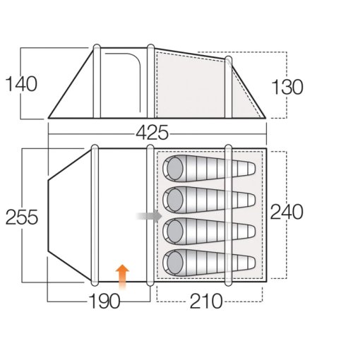 Намет Vango Skye II Air 400 Herbal (TEQSKYEAIH09173)