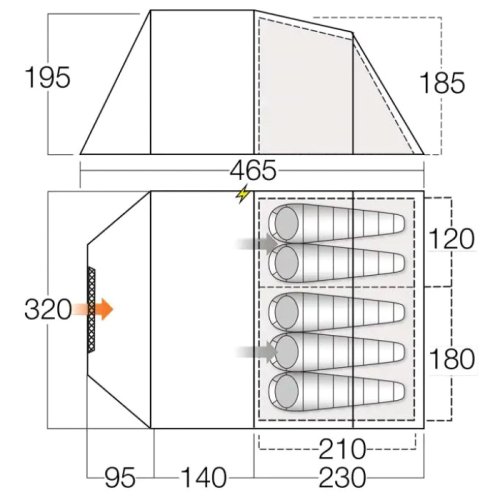 Намет Vango Winslow II 500 Herbal (TEQWINSLOH09177)