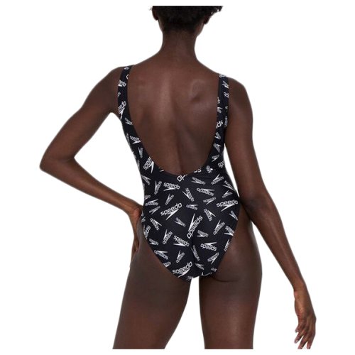 Купальник Speedo DEEP U-BK HI LEG 1PC PT AF BLACK/WHITE