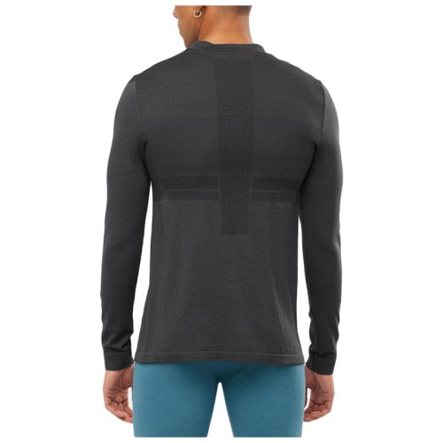 Термо Реглан Salomon SNTIAL WOOL LS TOP M Black/Heather