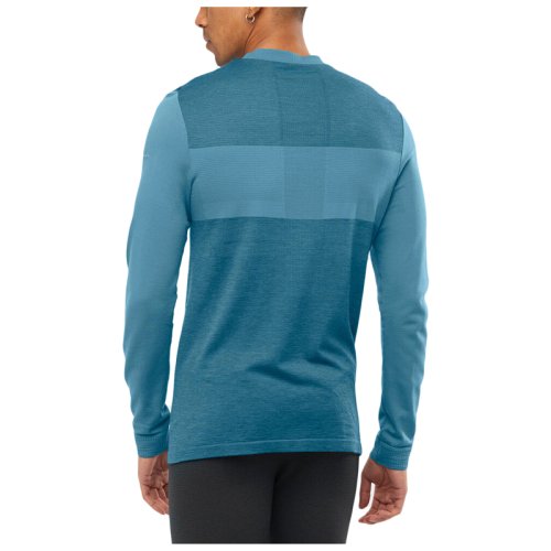 Термо Реглан Salomon SNTIAL WOOL LS TOP M Mallard Bl/Heather