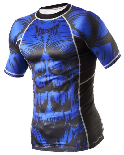 Футболка Peresvit Beast Silver Force Rashguard Short Sleeve Blue