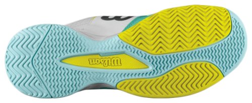 Кроссовки для тенниса Wilson ldy RUSH EVO WH/ABLUE/YEL