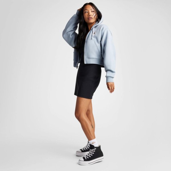 Жіноча толстовка Converse RETRO CHUCK FZ GRAPHIC HOODIE WET STONE