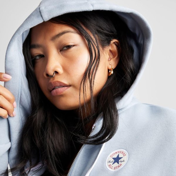 Жіноча толстовка Converse RETRO CHUCK FZ GRAPHIC HOODIE WET STONE