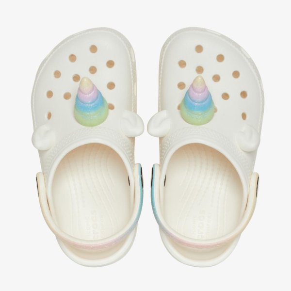 Дитячі тапочки CROCS CLASSIC CLOG IAM RAINBOW UNICORN CHALK (TD)