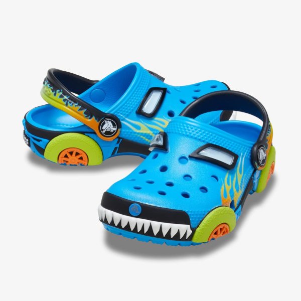Дитячі тапочки CROCS CLASSIC CLOG IAM MONSTER TRUCK NEON OCEAN (TD)