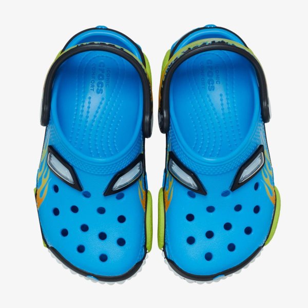 Дитячі тапочки CROCS CLASSIC CLOG IAM MONSTER TRUCK NEON OCEAN (TD)