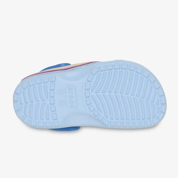 Дитячі тапочки CROCS CLASSIC CLOG STAR LIGHTS BLUE FROST (TD)