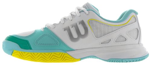 Кроссовки для тенниса Wilson RUSH EVO WH/ABLUE/YEL SS16