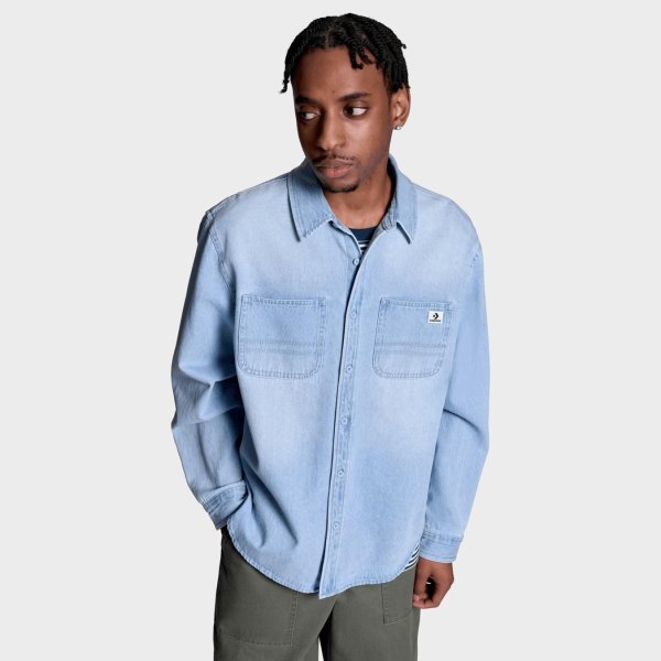 Чоловіча сорочка converse LS DENIM SHIRT